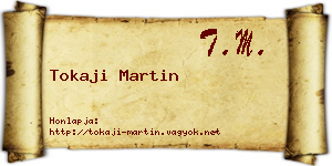 Tokaji Martin névjegykártya