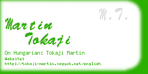 martin tokaji business card